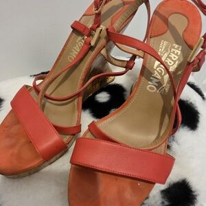 Salvatore Ferragamo Women's Red Sandals